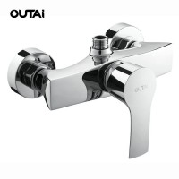 Easy instal modern wall mounted bath room brass italian shower faucets