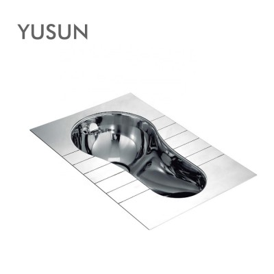 Bathroom High Quality 304 Stainless Steel Squat Toilet Pan for Sale