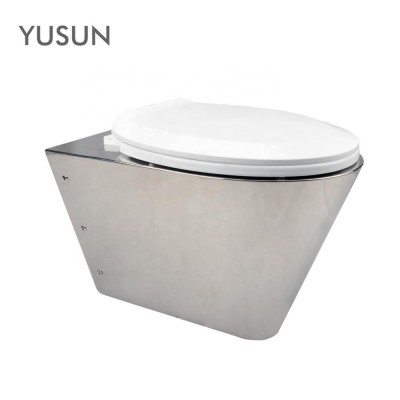 Luxury Wall Mounted P-Trap Stainless Steel Water Closet