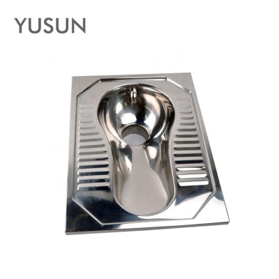 Asian One Piece 304 Stainless Steel Squat Toilet Squat Pan