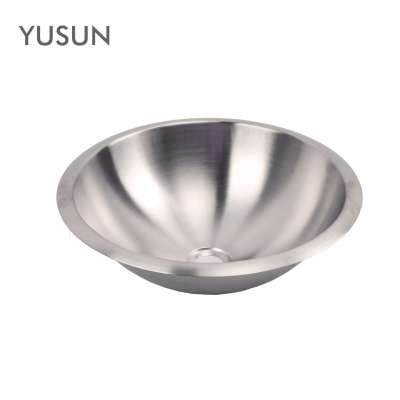 YUSUN Stainless Steel Undermount Bathroom Sink Brushed