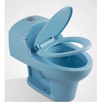 A3112 new style of 2020 western blue colored design siphonic simple toilet bowl for lavatory