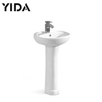 American cheap small modern sink ceramic water closet with pedestal basin