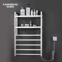 TARRIOU NEW Bathroom Electric Heated Towel Warmer With Shelf