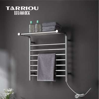 TARRIOU Stainless Steel Bathroom Heated Towel Rack Warmer Towel Shelf