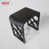 Stationary Shower Seat Chair Stool Solid Surface Shower Bath Stool Shower Seat Sitting Stool