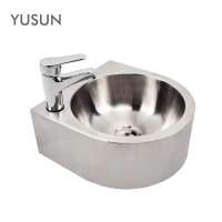 YUSUN Project Use Outdoor Stainless Steel Hand Washing Basin Sink Brushed