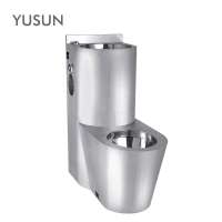 Factory Price Floor Mounted Prison Stainless Steel Combination Toilet