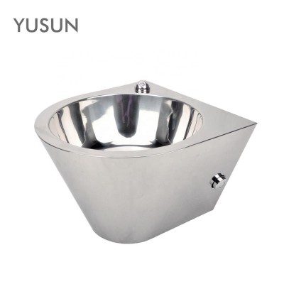 High Security Wall Mounted Stainless Steel Wash Basin for Prison Jail