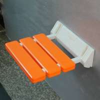 YUSUN ABS Plastic Folding Wall Mounted Shower Seat for Bathroom