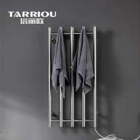 TARRIOU Chrome Vertical Heated Towel Rail Electric