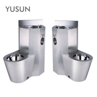 Prison 304 Stainless Steel Commode Toilet Basin Combination